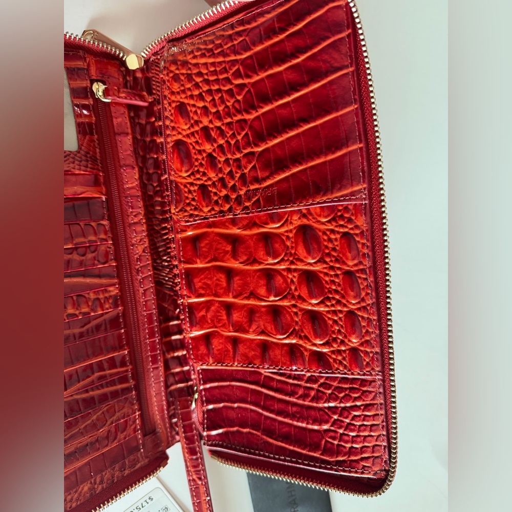 Brahmin- Skyler - Retired Radiant Red Melbourne Genuine Leather- NWT - Picture 6 of 10